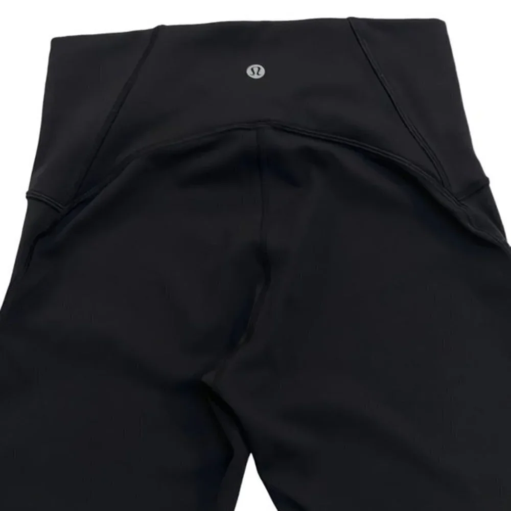 Lululemon Train Times Cropped Active Workout Leggings in Black Size 6